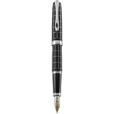 Diplomat Excellence A Plus Rhomb Guilloche Lapis Black 14K Gold Fountain Pen