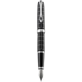Diplomat Excellence A Plus Rhomb Guilloche Lapis Black Fountain Pen