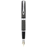 Diplomat Excellence A Plus Wave Guilloche Lapis Black 14K Gold Fountain Pen