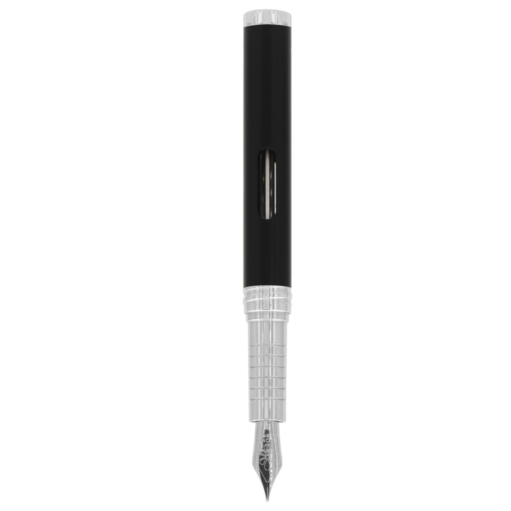 Diplomat Nexus Black/Chrome Fountain Pen