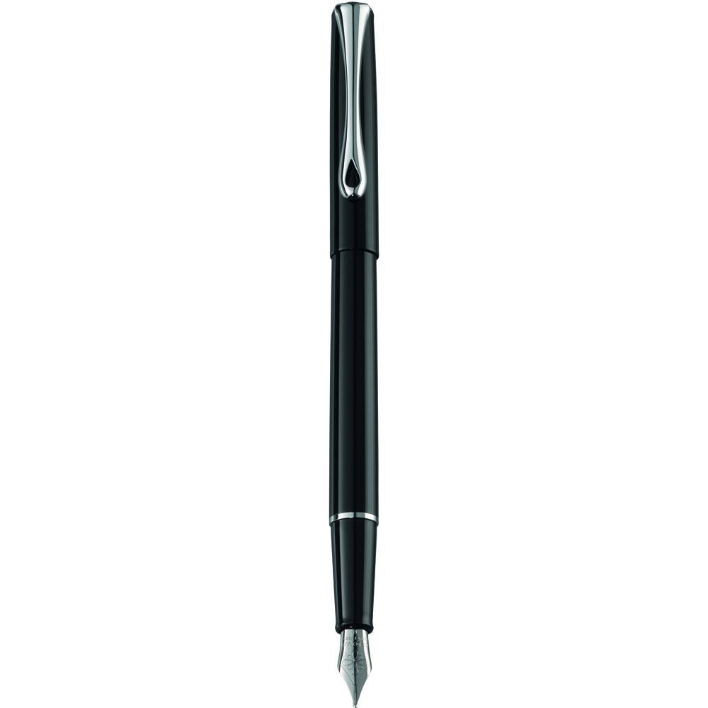 Diplomat Traveller Black Lacquer Fountain Pen everyday use sleek and slim pen