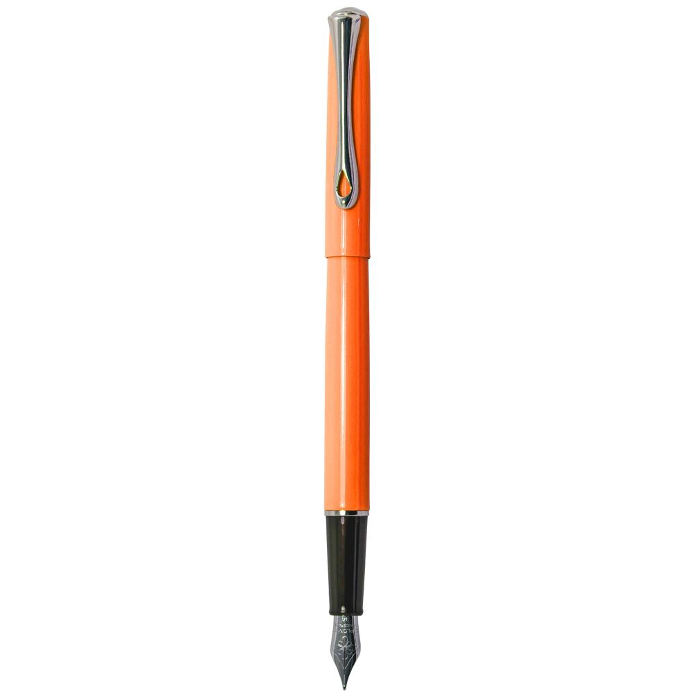Diplomat Traveller Lumi Orange Fountain Pen everyday use sleek and slim pen