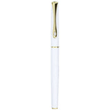 Diplomat Traveller Snow White Gold Fountain Pen everyday use sleek and slim pen