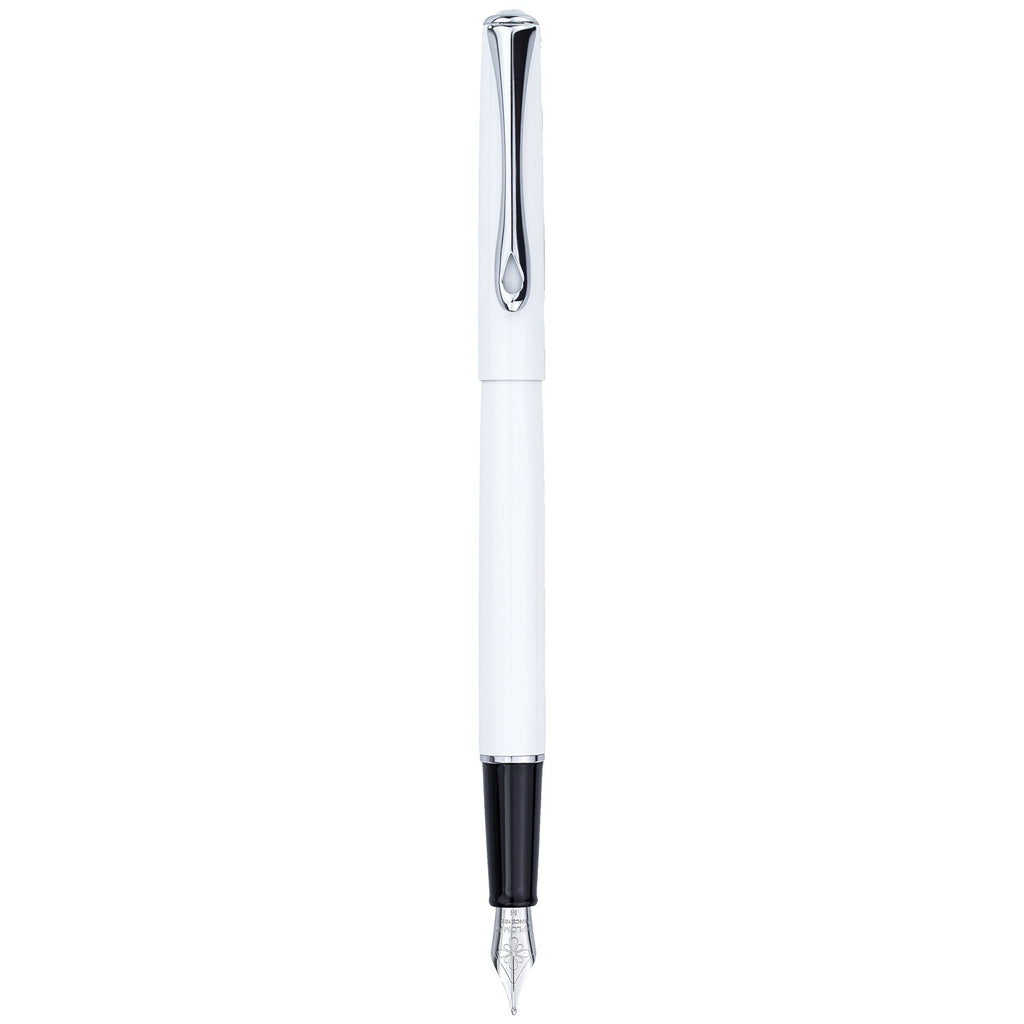 Diplomat Traveller Snow White Fountain Pen everyday use sleek and slim pen