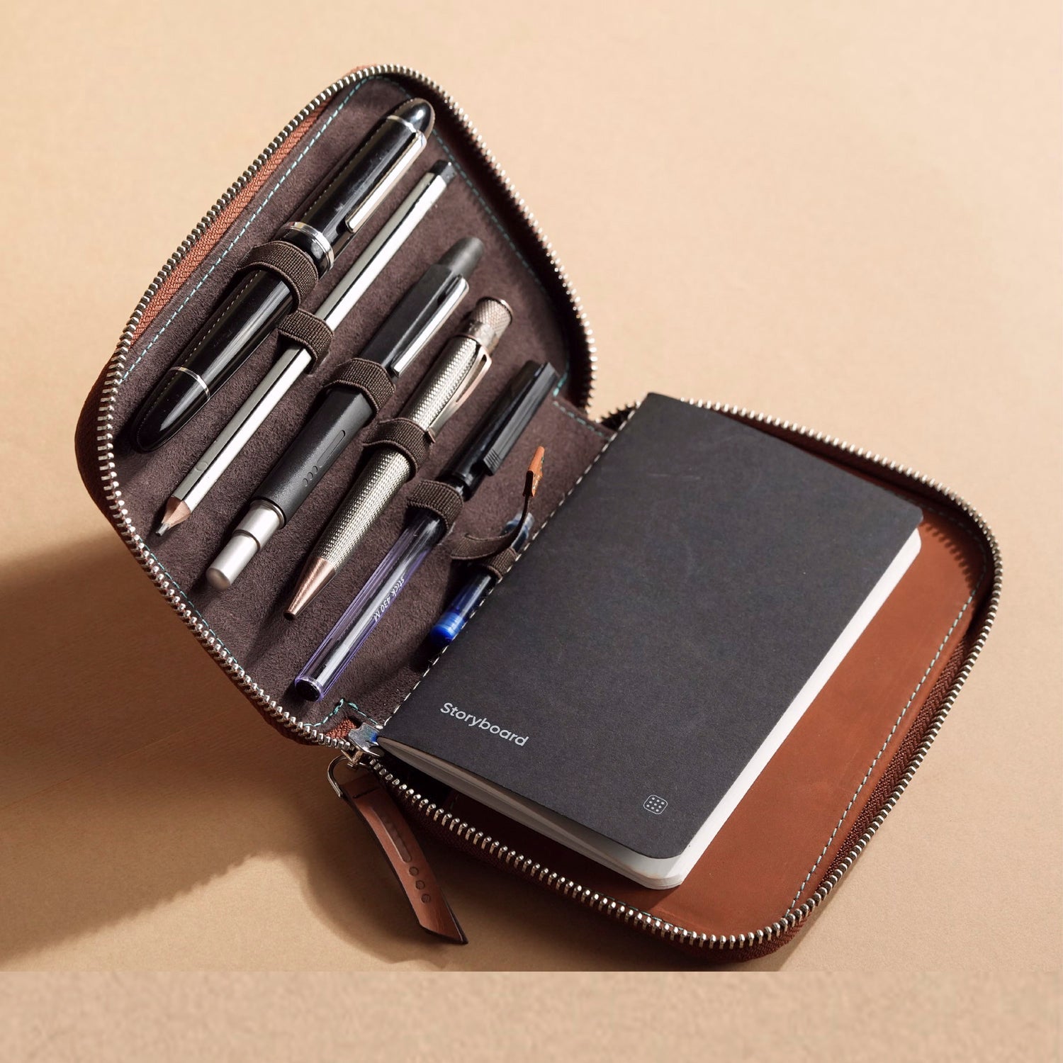 Endless Companion Five Pen Case (Brown) ESCPBR5P