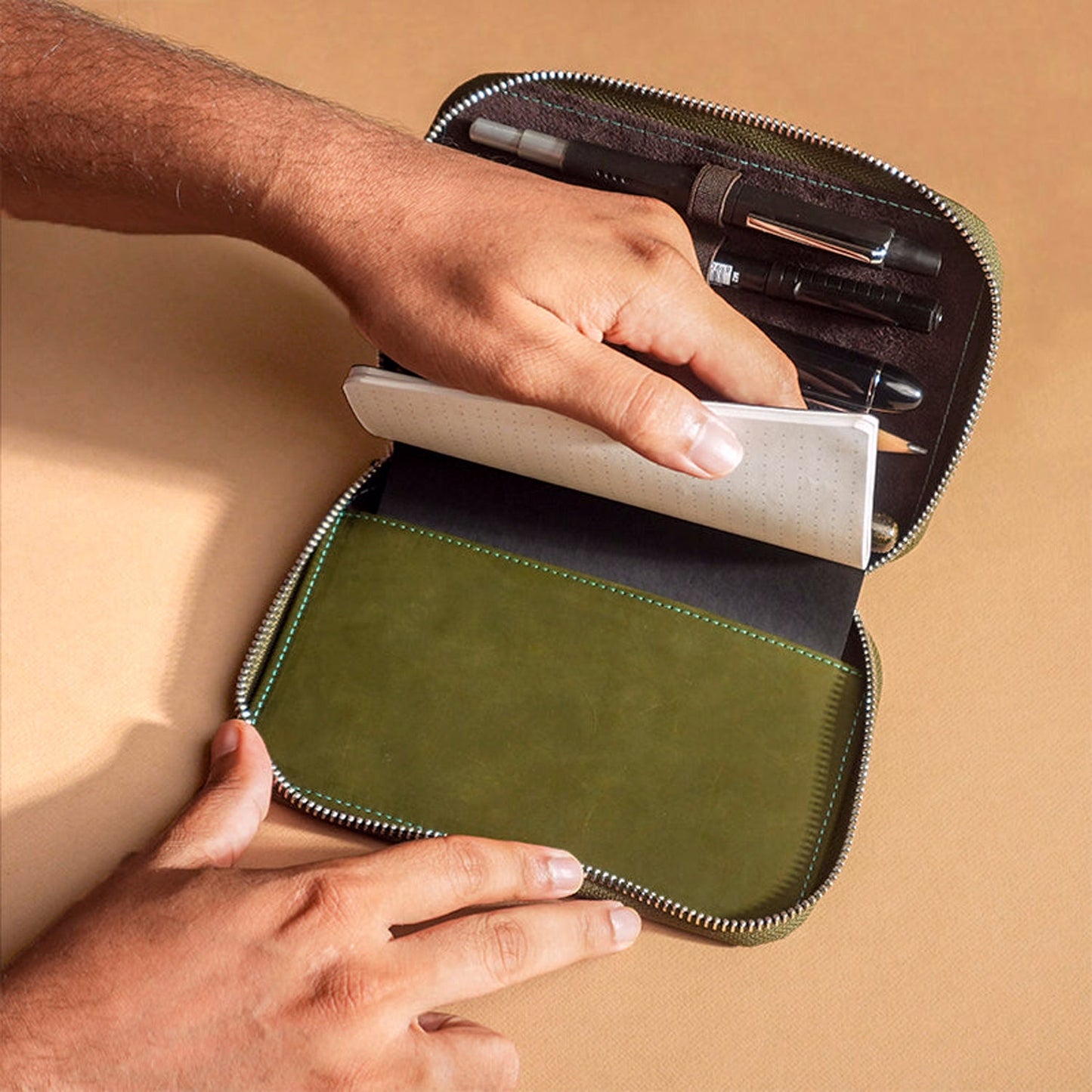 Endless Companion Five Pen Case (Green) ESCPGR5P