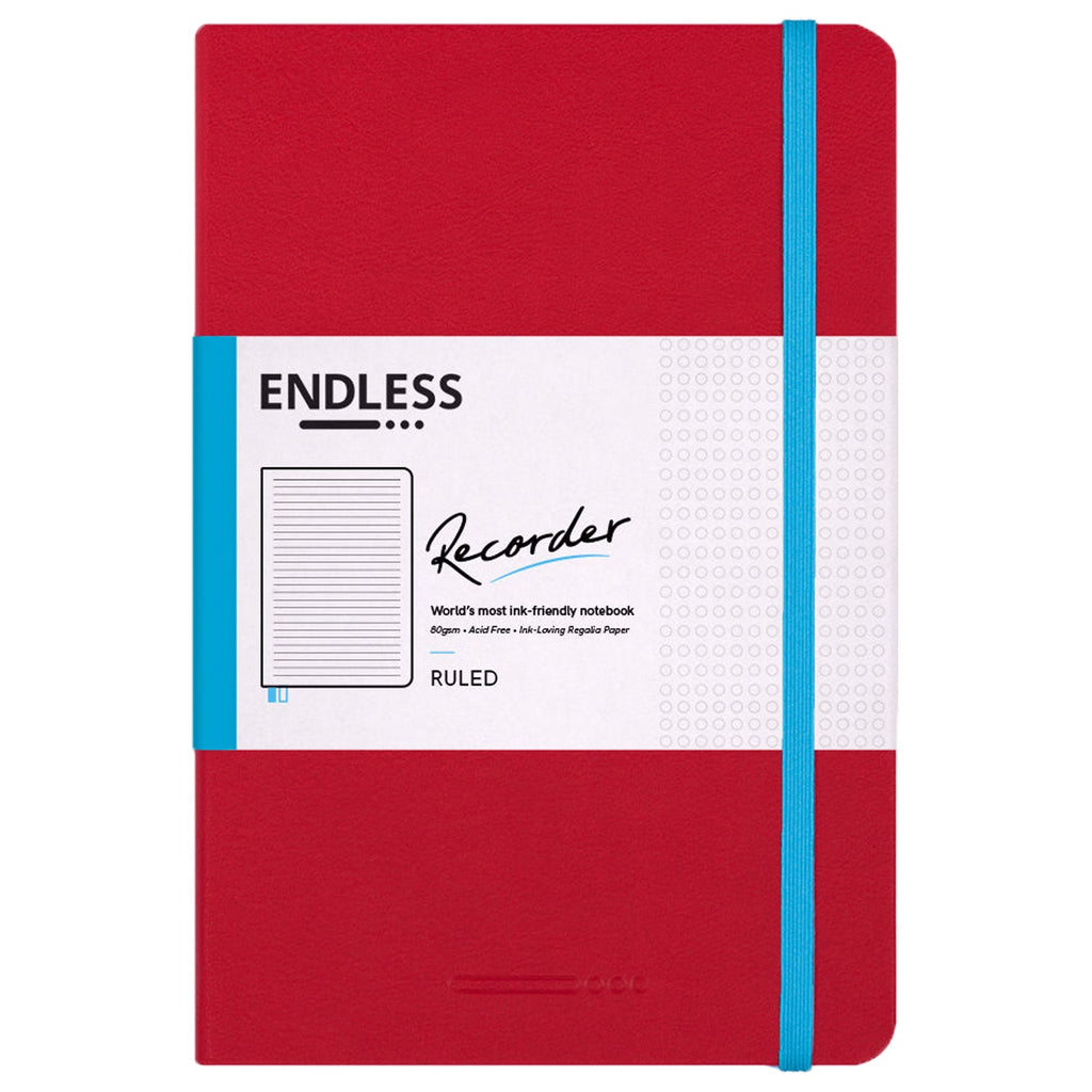 Endless Recorder Crimson Sky Notebook (A5 - Ruled) ESRCSR