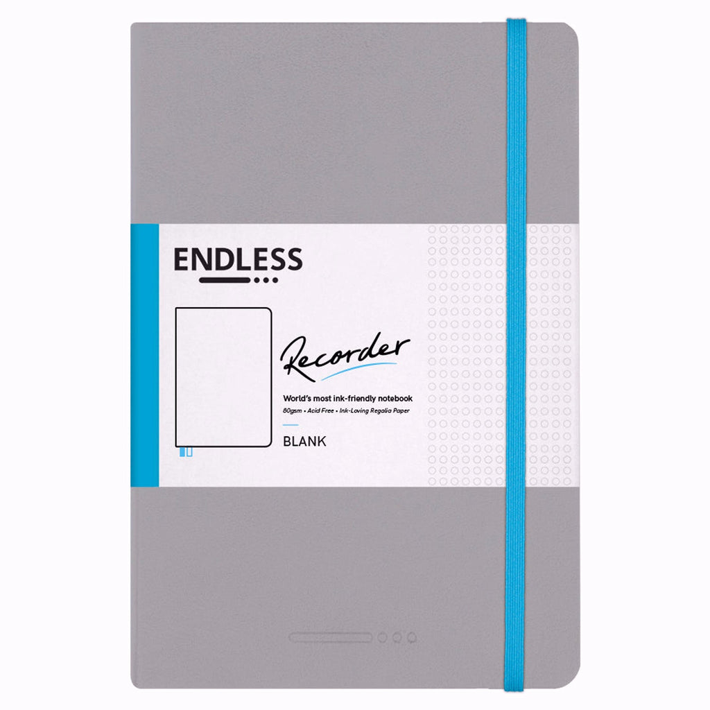 Endless Recorder Mountain Snow Notebook (A5 - Blank) ESRMSB