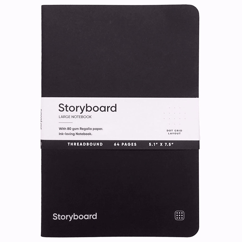 Endless Storyboard Black Notebook (A5 - Dotted) ESSLTD
