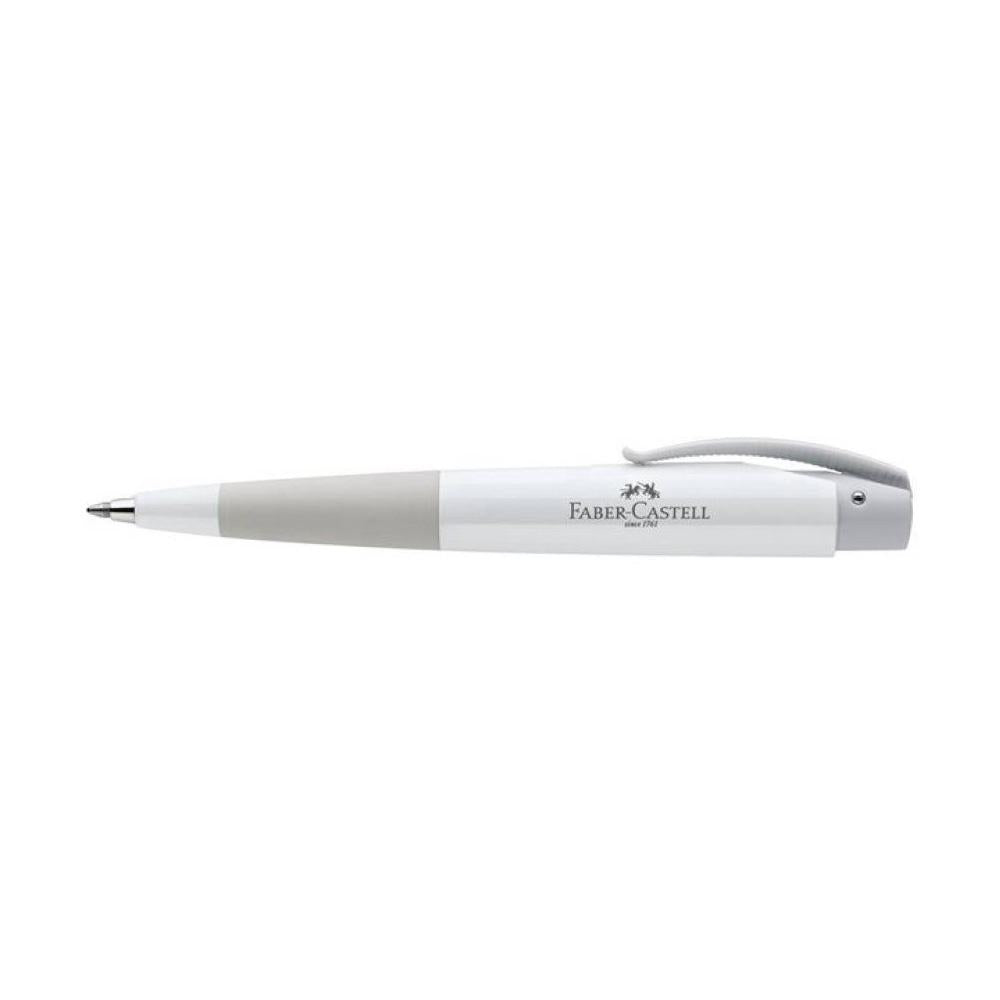 Faber-Castell Conic White Ball Pen wedged shaped