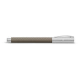 Faber-Castell Ambition OpArt Black Sand Roller Ball Pen 147056 with geometric print design