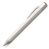 Faber-Castell Ondoro Precious Resin White Ball Pen 147501 with angled edges design