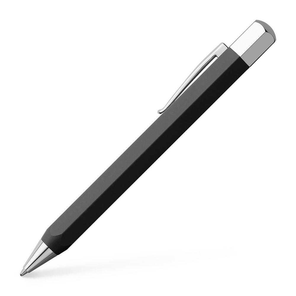 Faber-Castell Ondoro Graphite Black Ball Pen 147509 with angled edges design