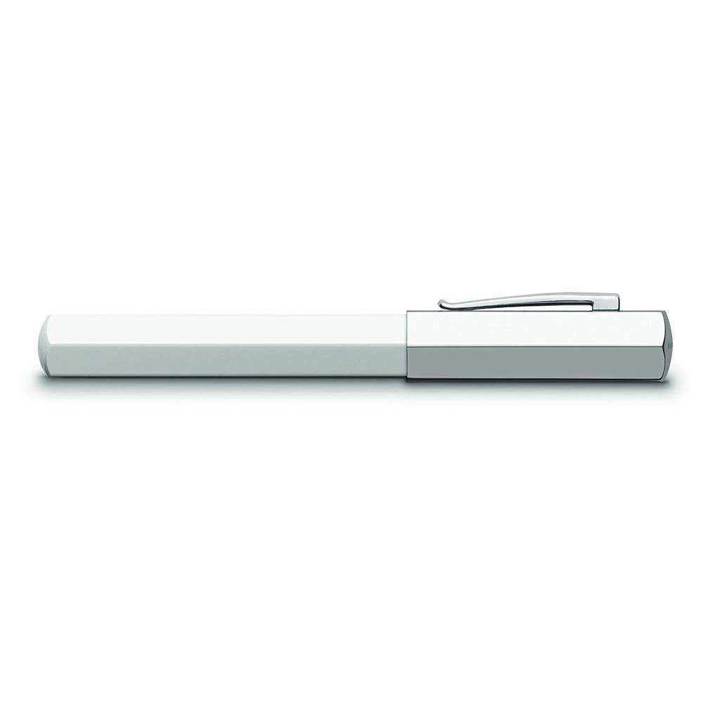 Faber-Castell Ondoro Precious Resin White Roller Ball Pen 147511