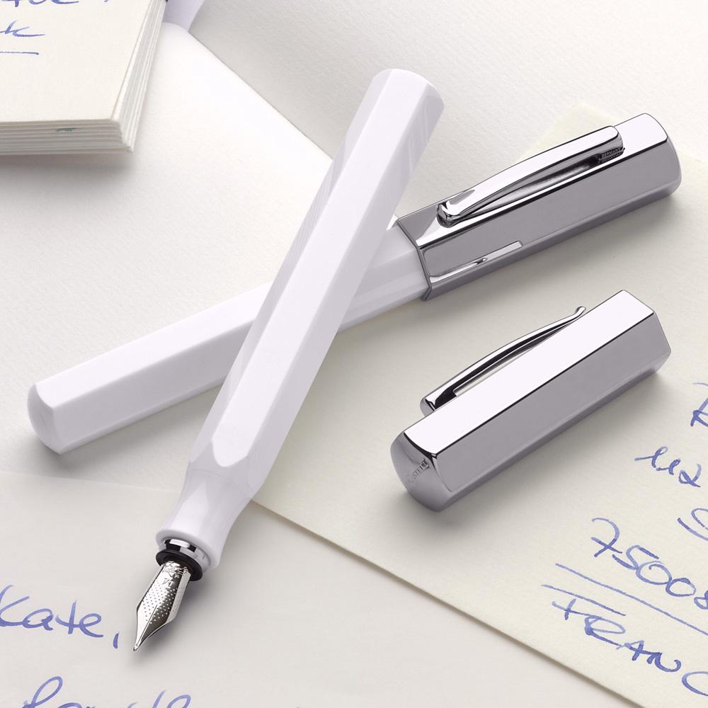Faber-Castell Ondoro Precious Resin White Roller Ball Pen 147511