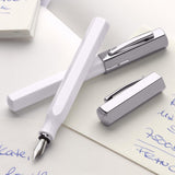 Faber-Castell Ondoro Precious Resin White Roller Ball Pen 147511