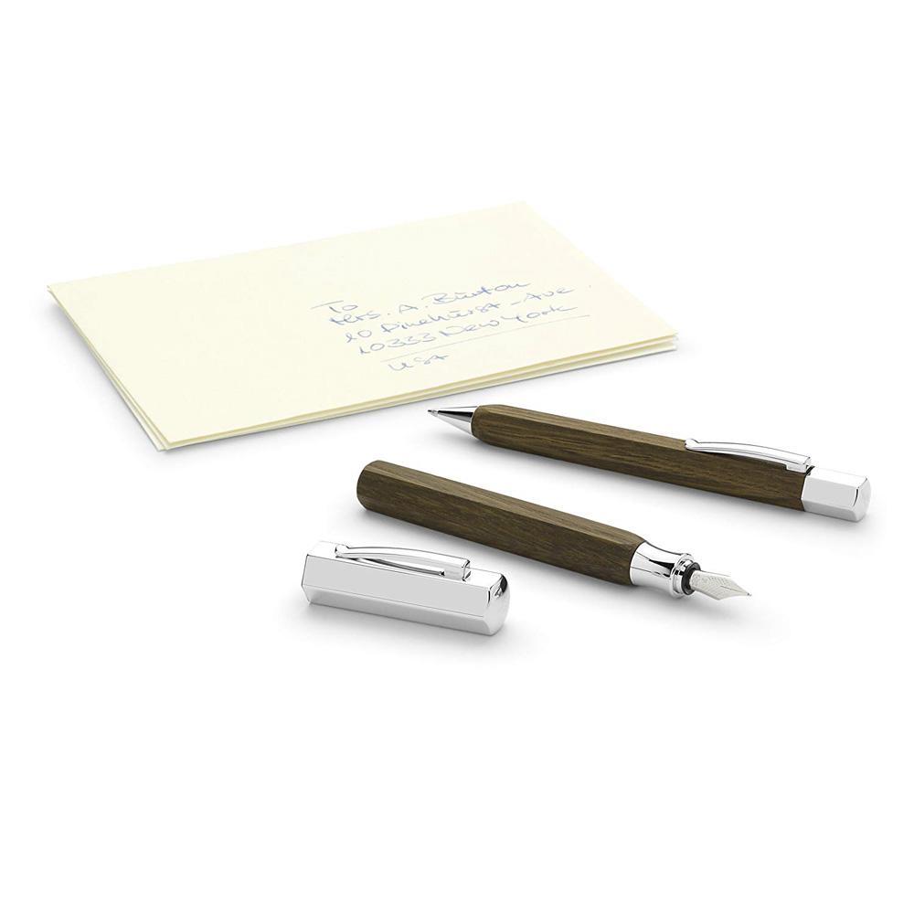 Faber-Castell Ondoro Smoked Oak Wood Roller Ball Pen 147518