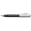 Faber-Castell Ondoro Precious Resin Black Fountain Pen with angled edges
