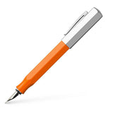 Faber-Castell Ondoro Precious Resin Orange Fountain Pen with angled edges