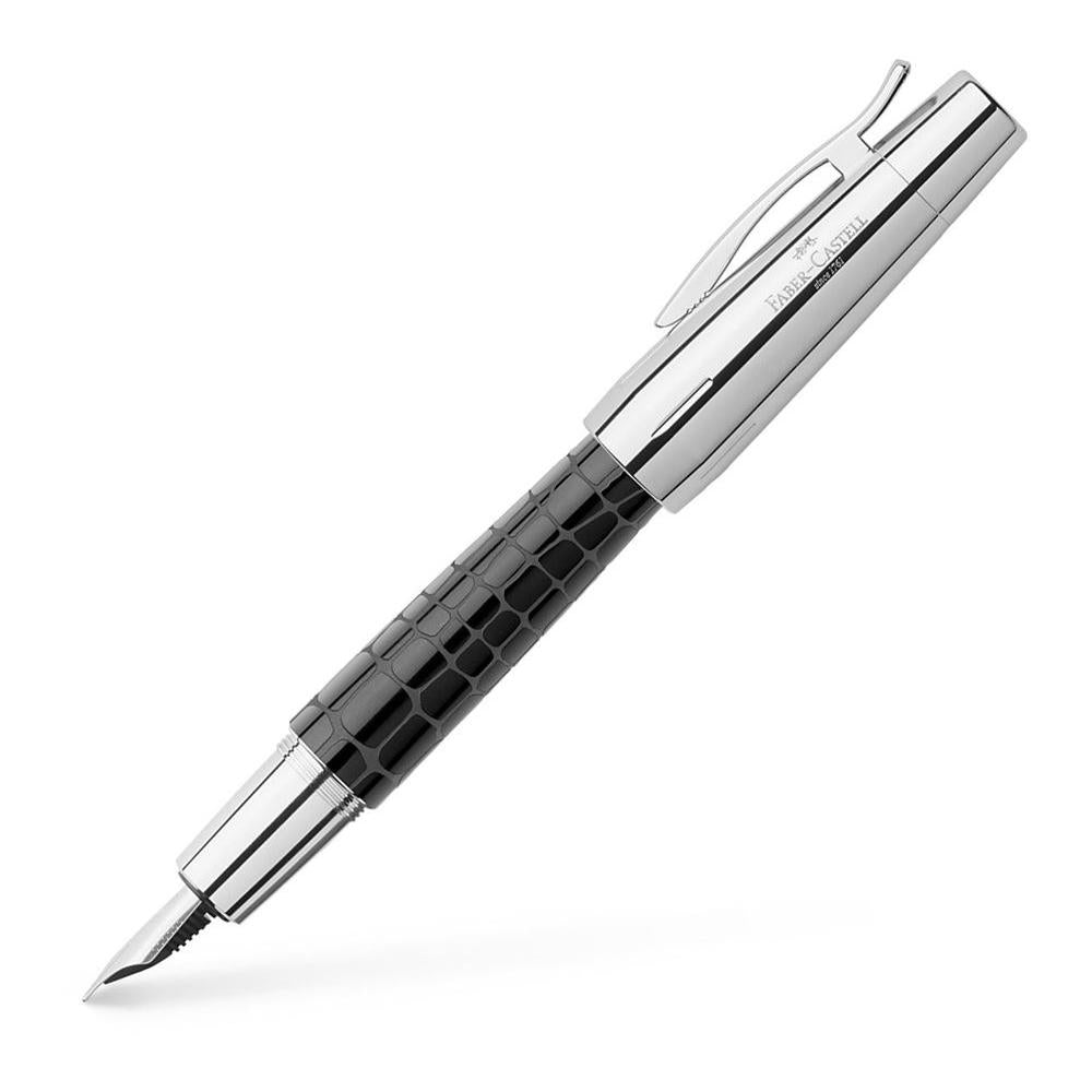 Faber-Castell Emotion Croco Black Fountain Pen