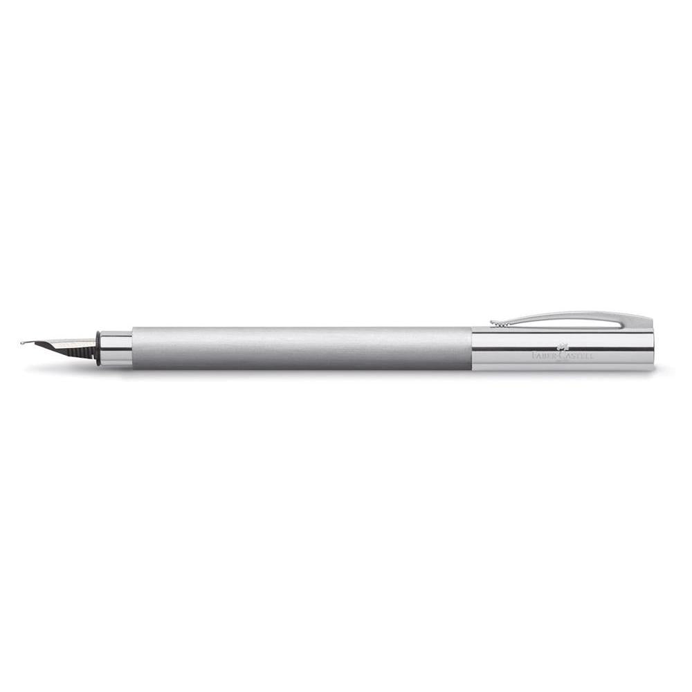 Faber-Castell Ambition Brushed Steel Fountain Pen