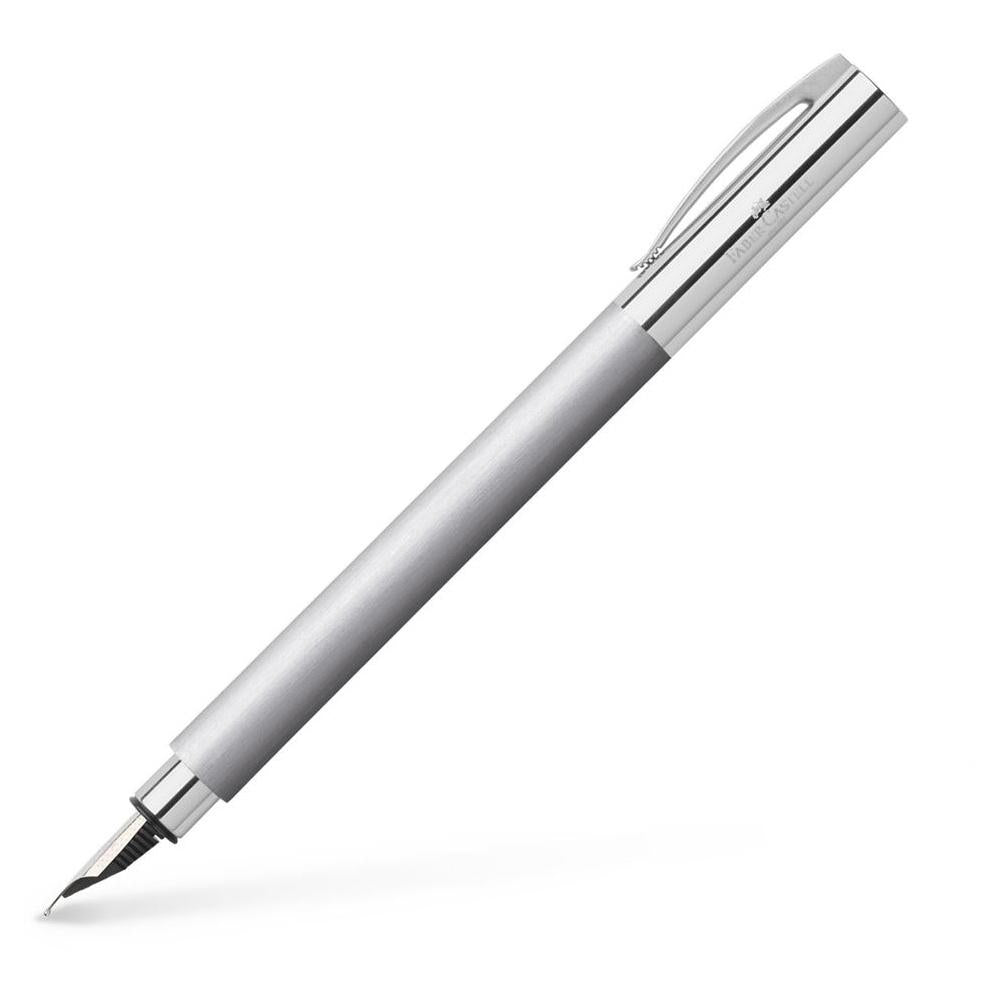 Faber-Castell Ambition Brushed Steel Fountain Pen