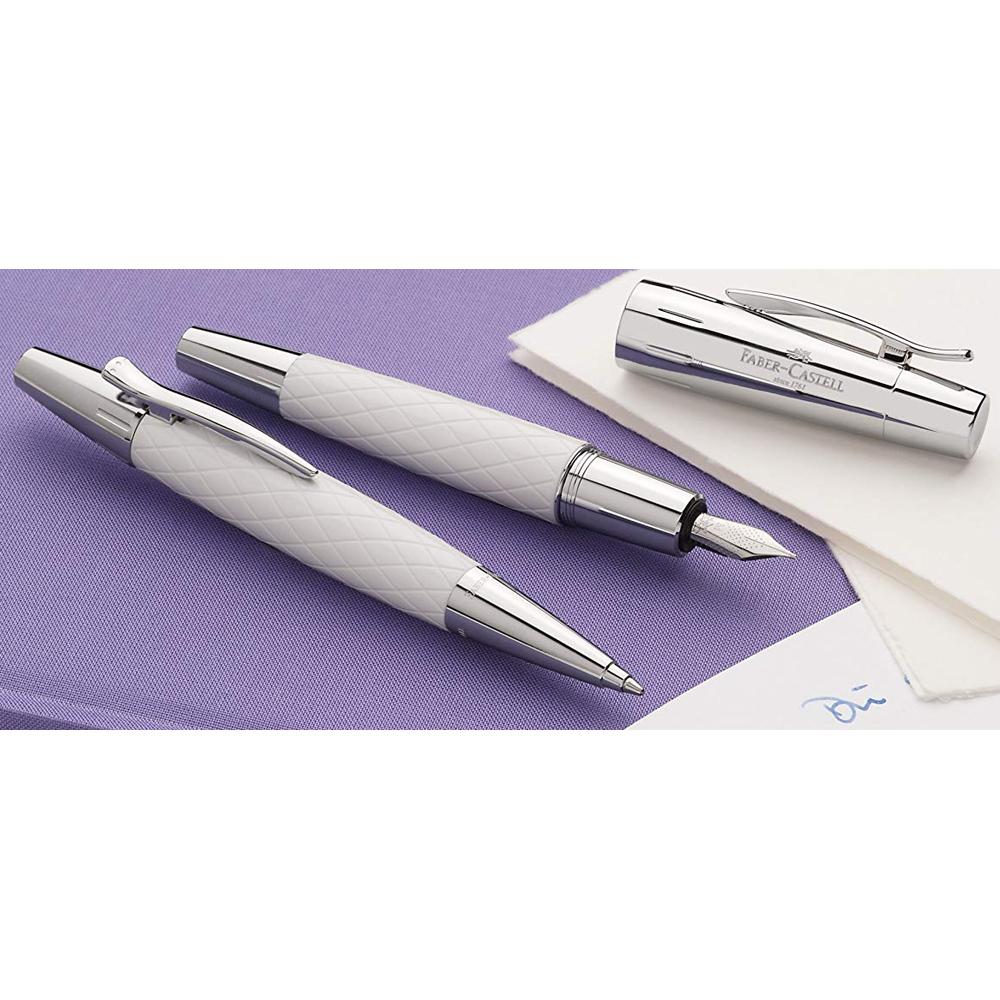 Faber-Castell Emotion Rhombus White Fountain Pen