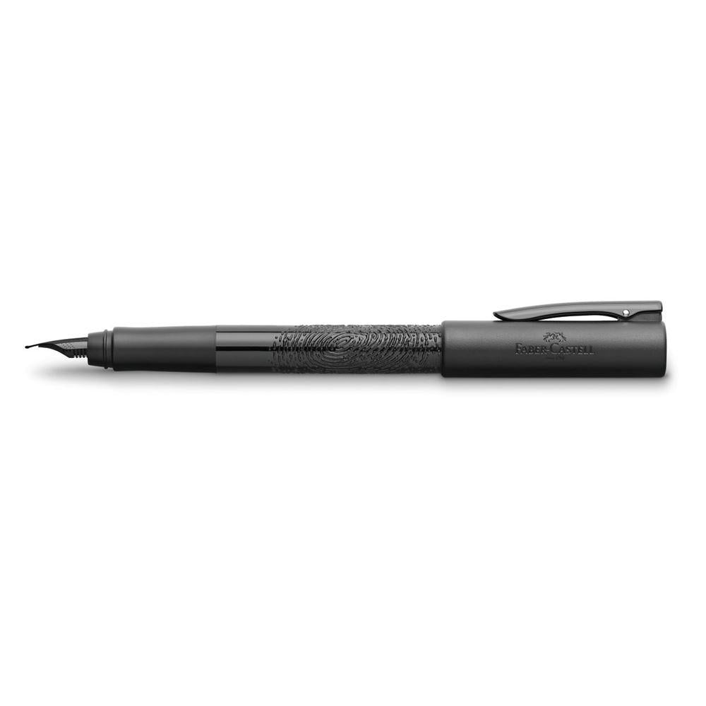 Faber-Castell WRITink Black Fountain Pen with thumb impression design on the barrel