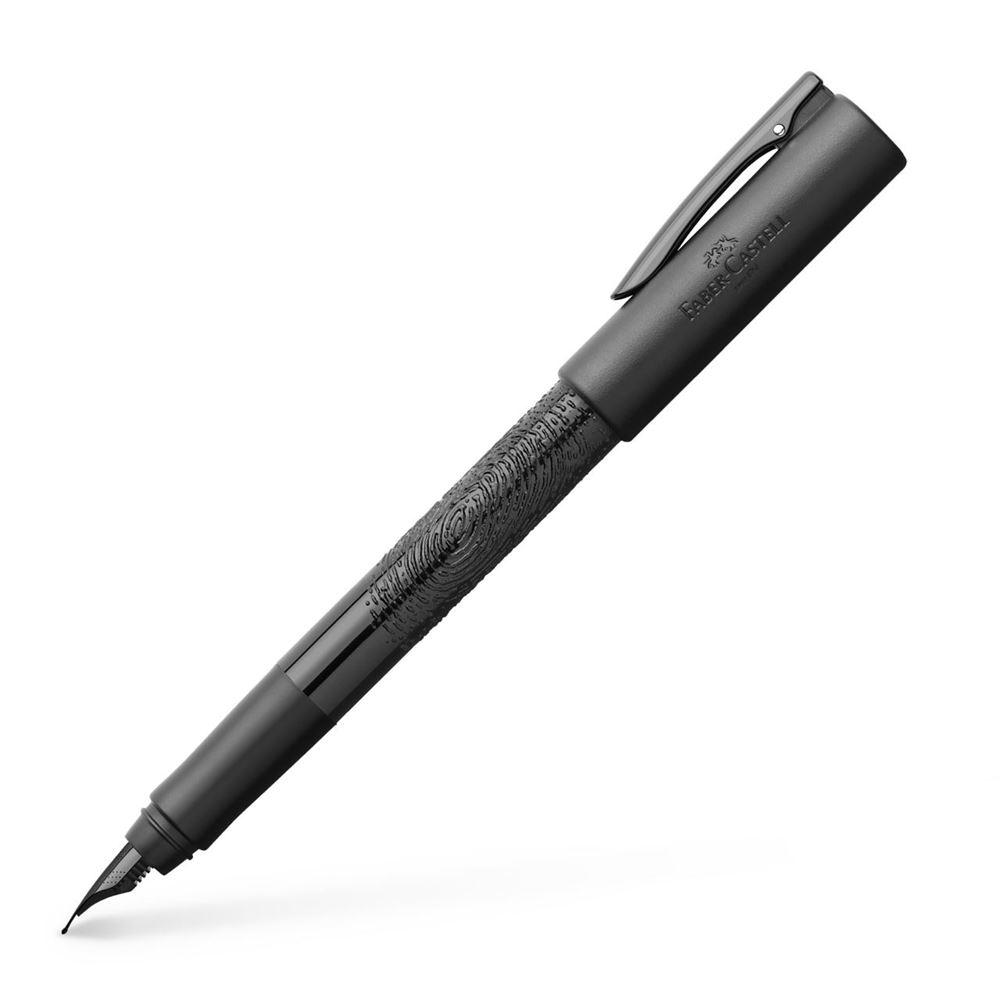 Faber-Castell WRITink Black Fountain Pen with thumb impression design on the barrel