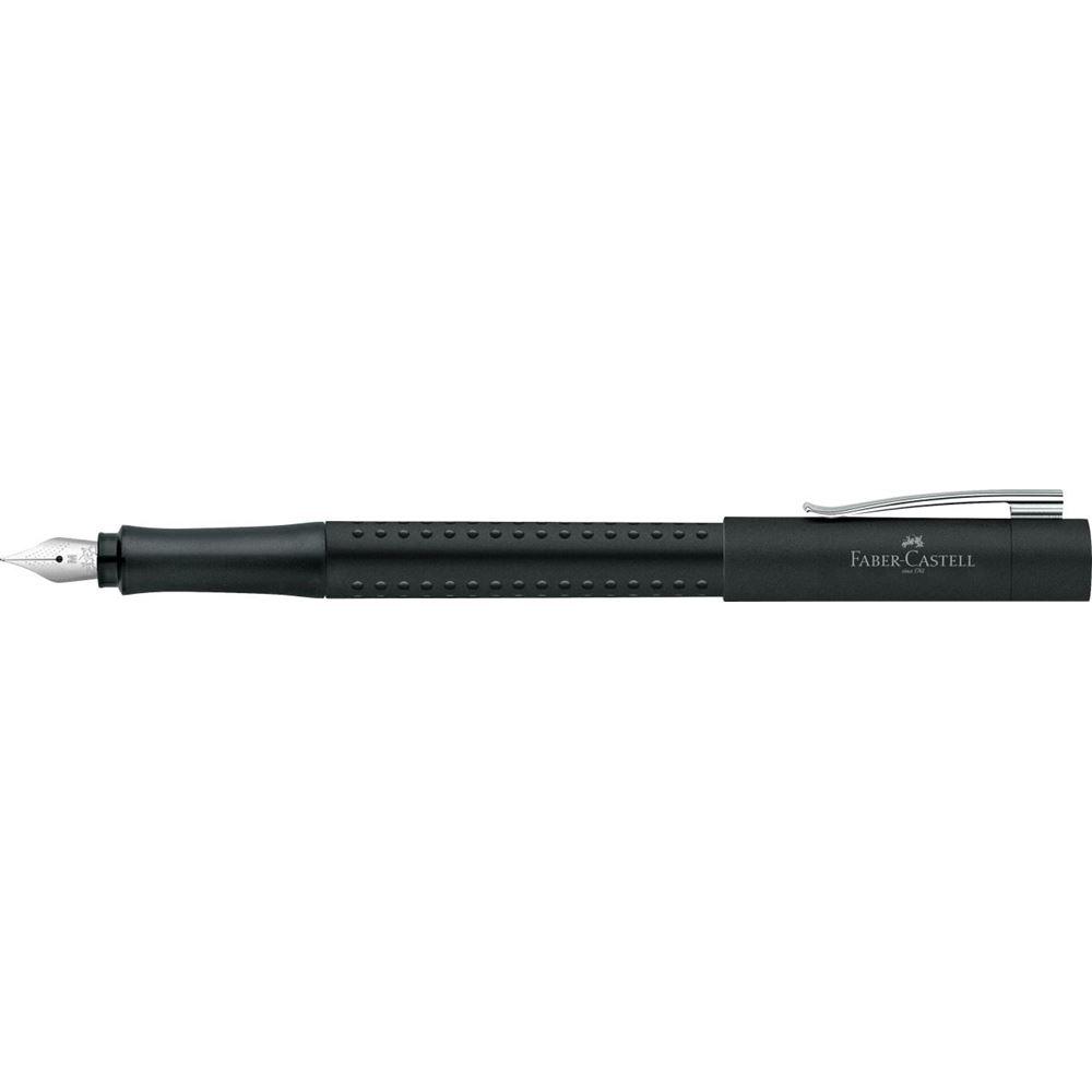 Faber-Castell Grip 2011 Black Fountain Pen with dotted designs