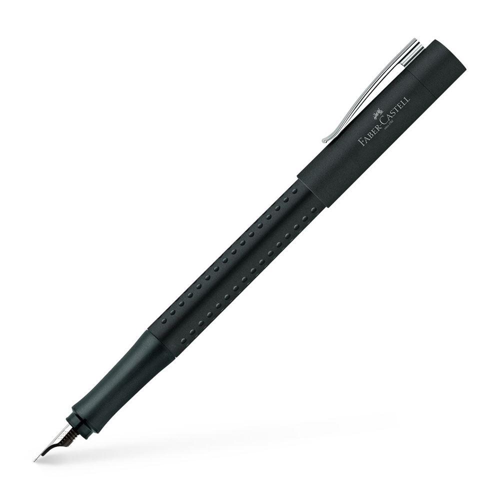 Faber-Castell Grip 2011 Black Fountain Pen with dotted designs