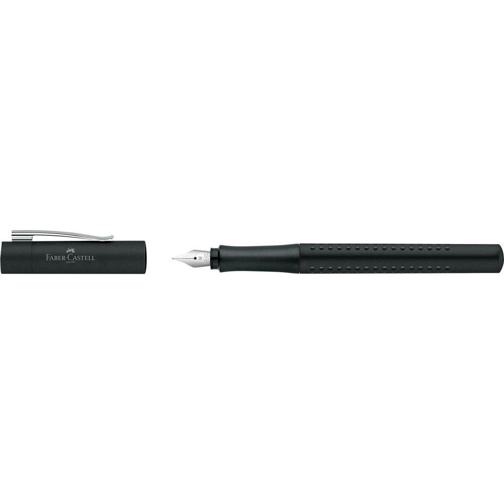 Faber-Castell Grip 2011 Black Fountain Pen with dotted designs