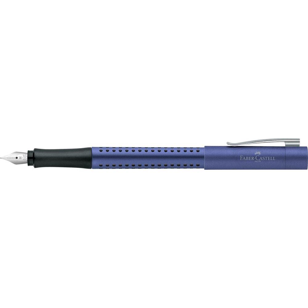 Faber-Castell Grip 2011 Blue Fountain Pen with dotted designs