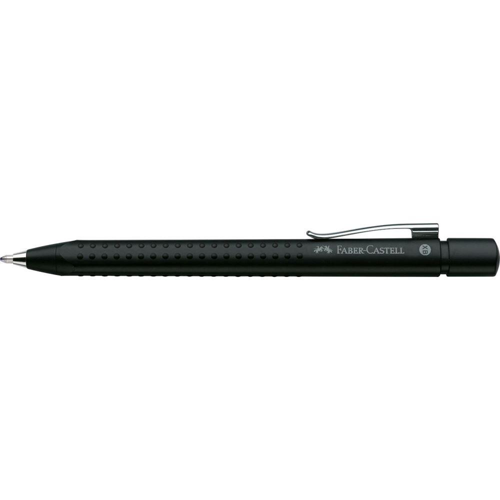 Faber-Castell Grip 2011 Matt Black Ball Pen 144187 dotted design