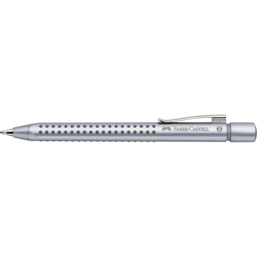 Faber-Castell Grip 2011 Silver Ball Pen 144111 dotted design