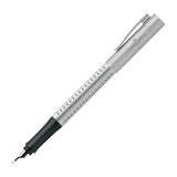 Faber-Castell Grip 2011 Silver Fountain Pen with dotted designs