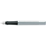 Faber-Castell Grip 2011 Silver Fountain Pen with dotted designs