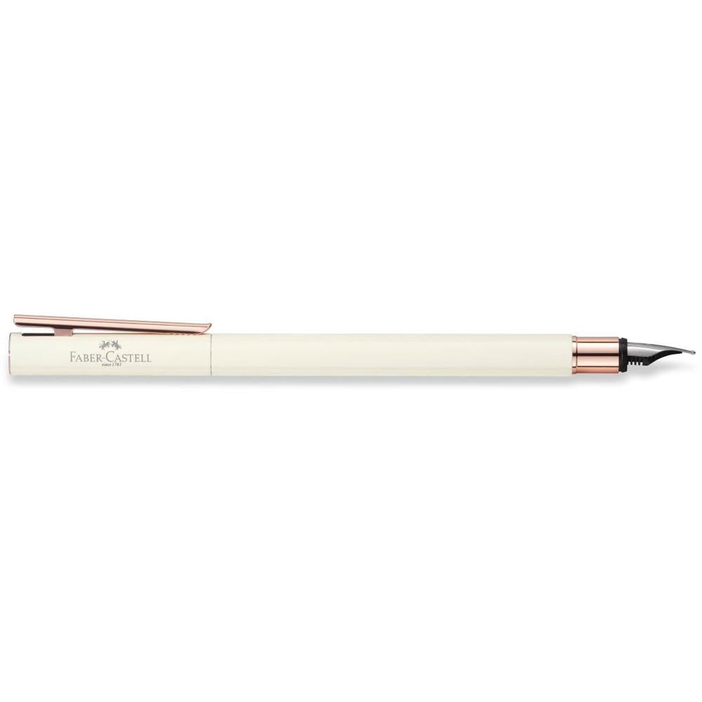 Faber-Castell Neo Slim Ivory Rose Gold Fountain Pen