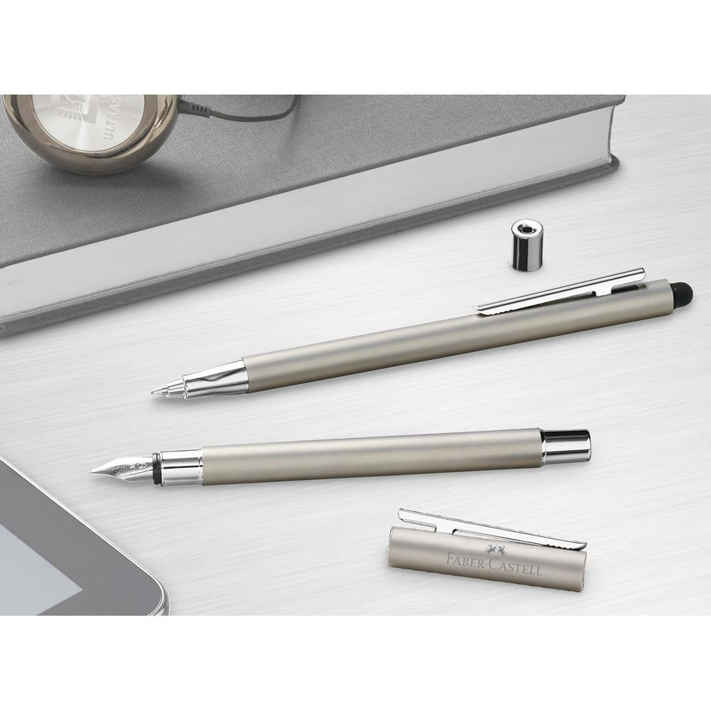Faber-Castell Neo Slim Matt Stainless Steel Fountain Pen