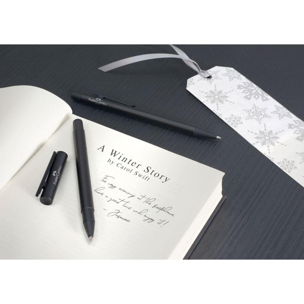 Faber-Castell Neo Slim Metal Black Roller Ball Pen 342304