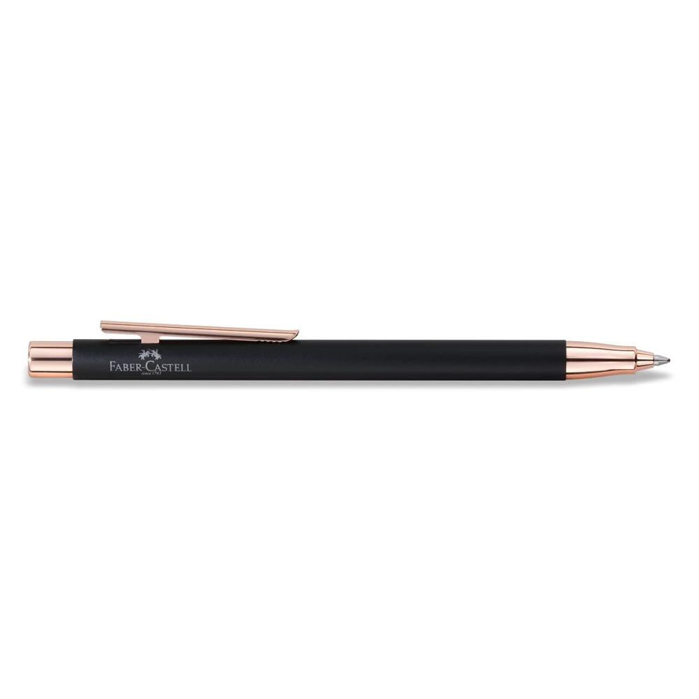 Faber-Castell Neo Slim Metal Black Rose Gold Stylus Ball Pen 343110