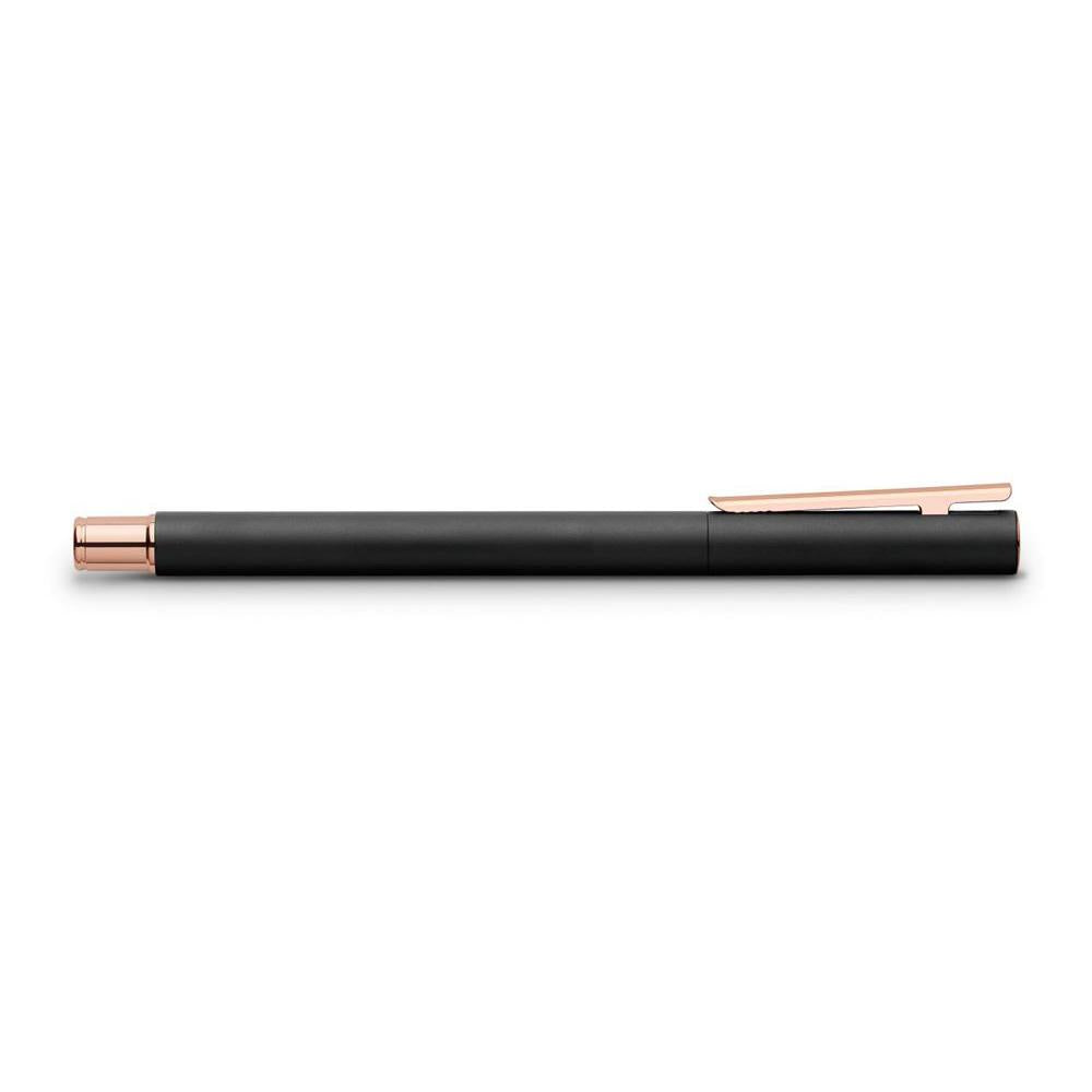Faber-Castell Neo Slim Metal Black Rose Gold Roller Ball Pen 343114