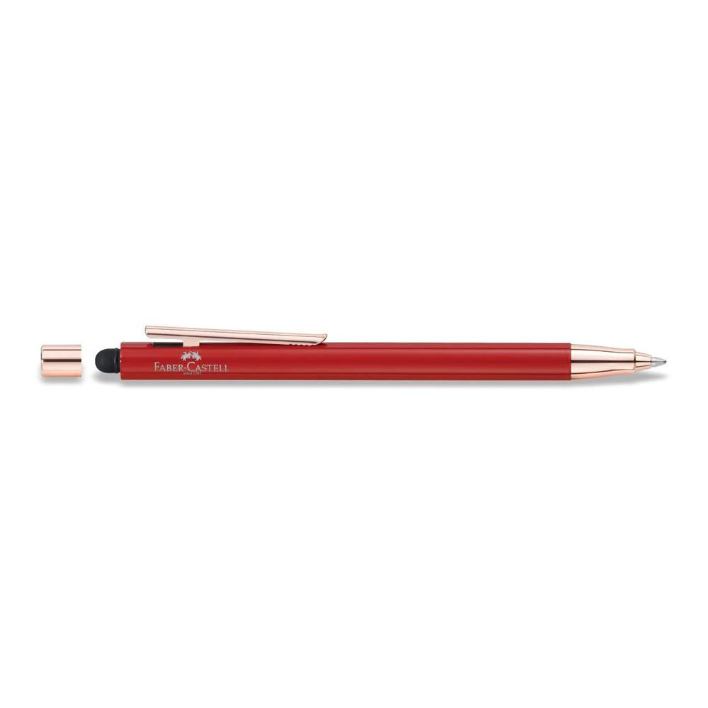 Faber-Castell Neo Slim Oriental Red Rose Gold Stylus Ball Pen 342710