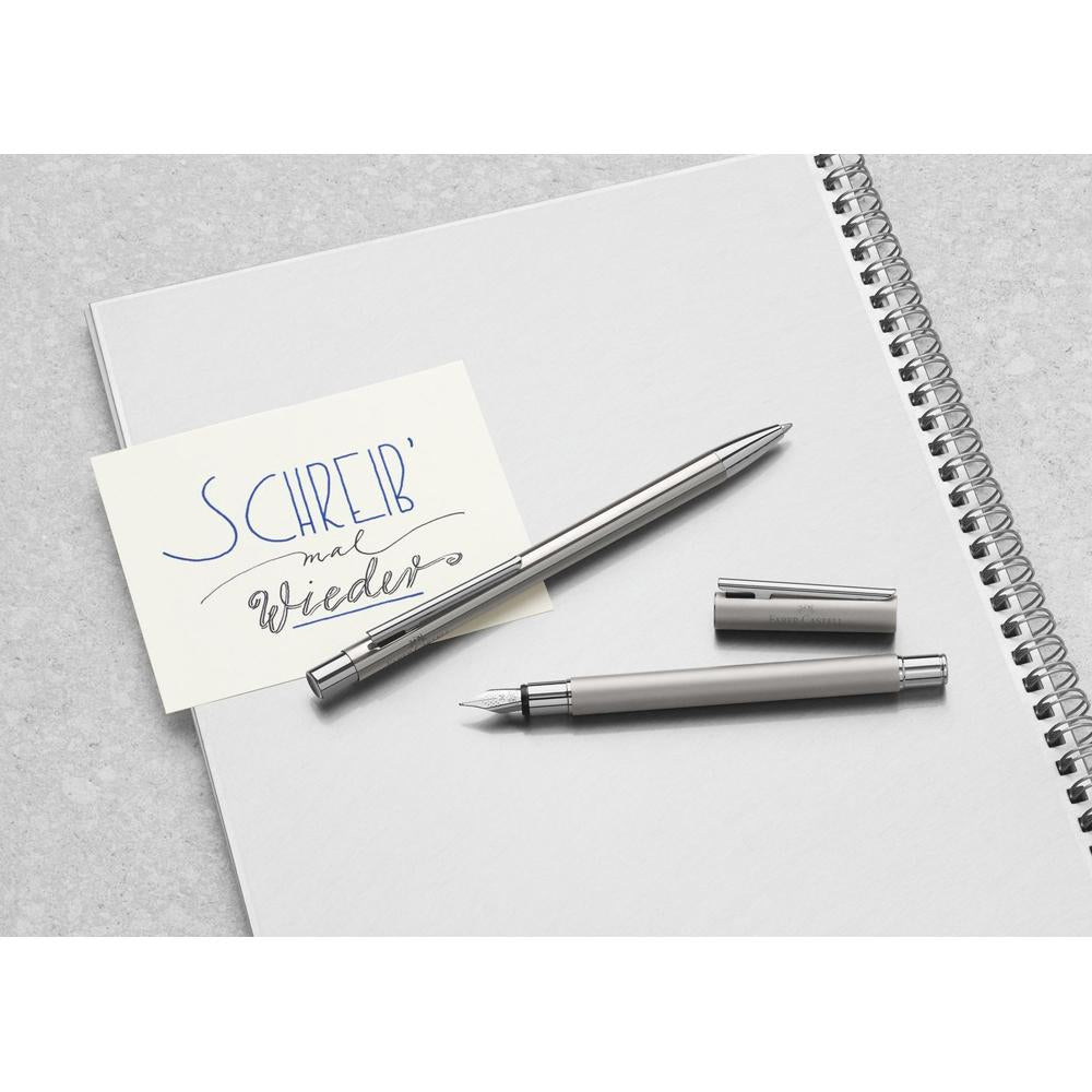Faber-Castell Neo Slim Steel Shiny Fountain Pen