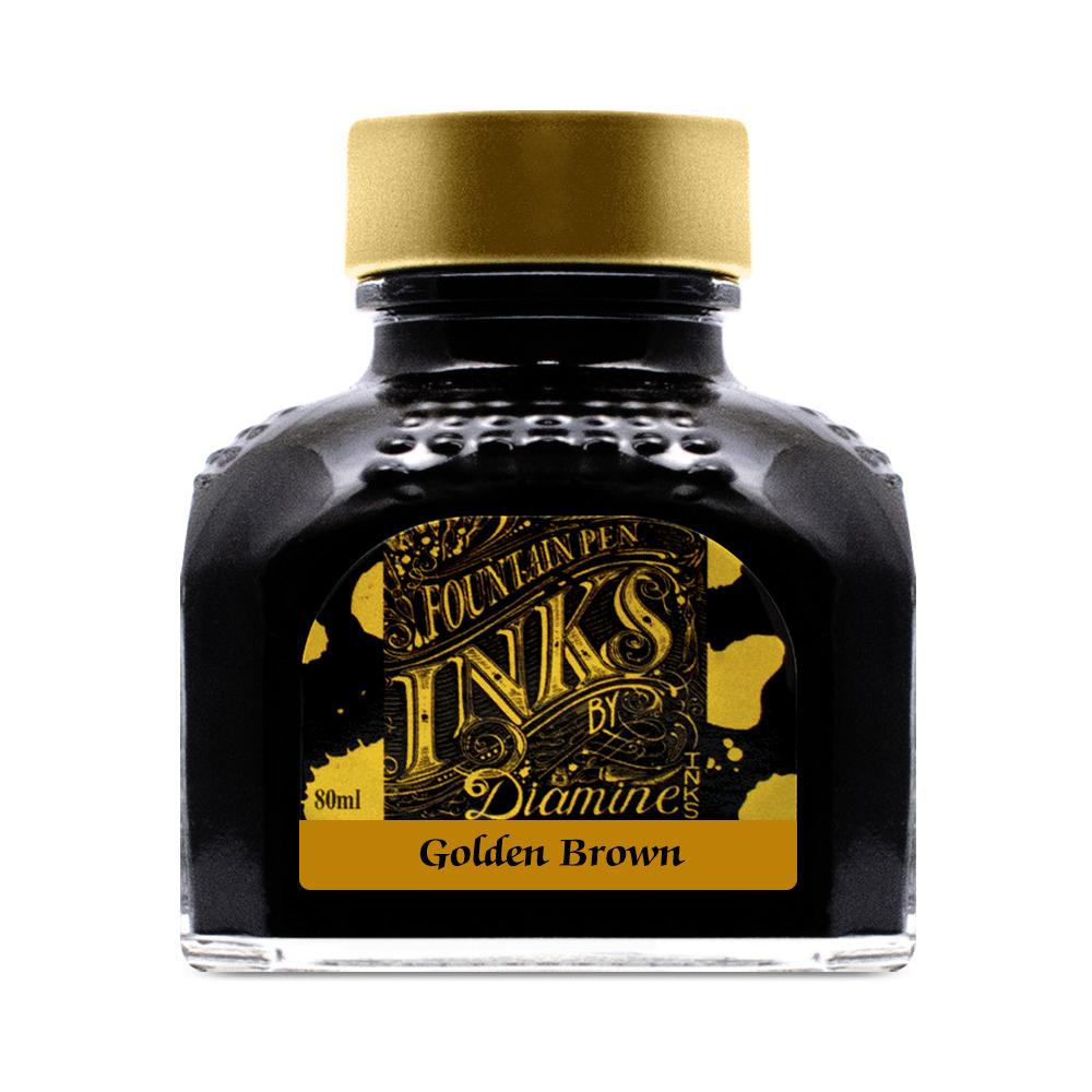 Diamine Ink Bottle (Golden Brown - 80ML) 828405
