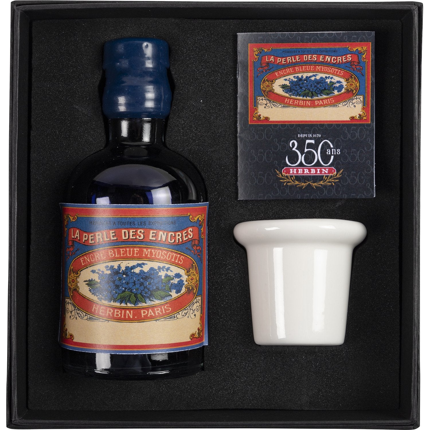 Herbin 350th Anniversary Ink Set (Bleu Myosotis - 100ML) 27915T
