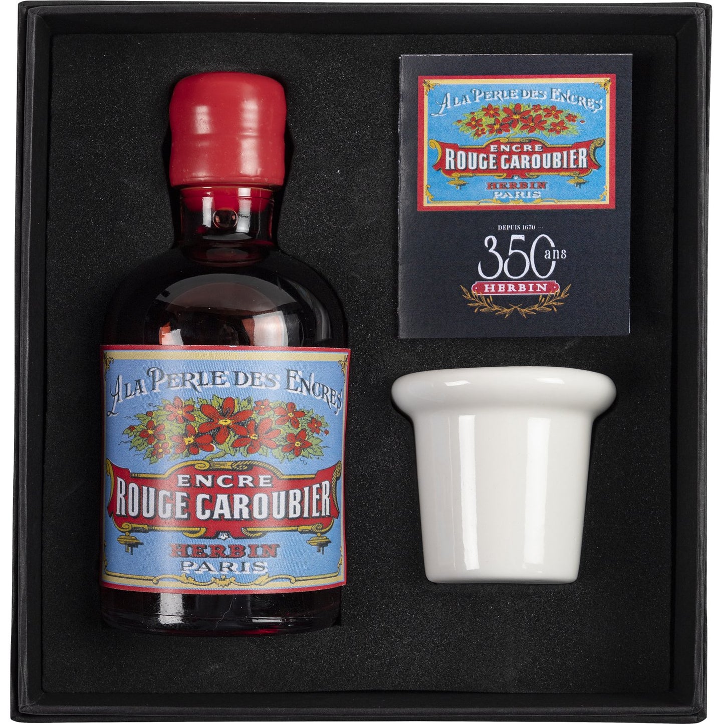 Herbin 350th Anniversary Ink Set (Rouge Caroubier - 100ML) 27922T