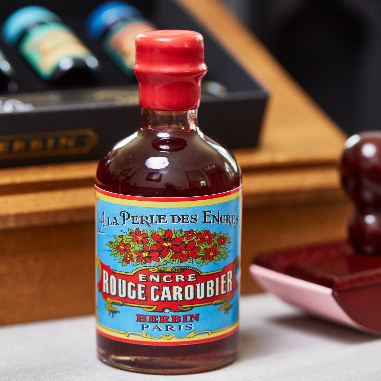 Herbin 350th Anniversary Ink Set (Rouge Caroubier - 100ML) 27922T