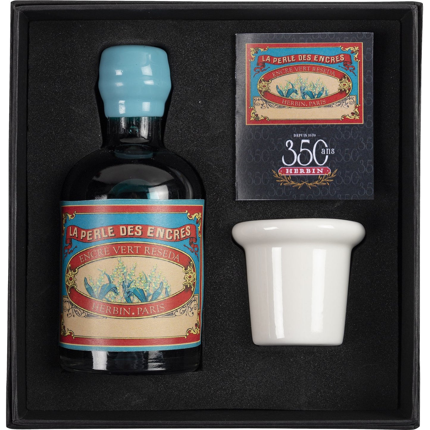 Herbin 350th Anniversary Ink Set (Vert Reseda - 100ML) 27938T