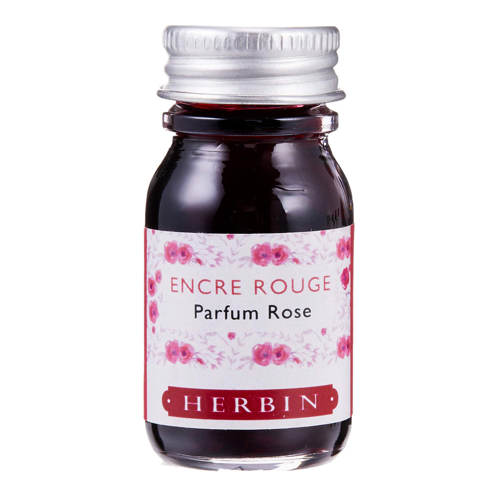 Herbin Perfumed Ink Bottle (Red/Rose - 10 ML) 13768ST